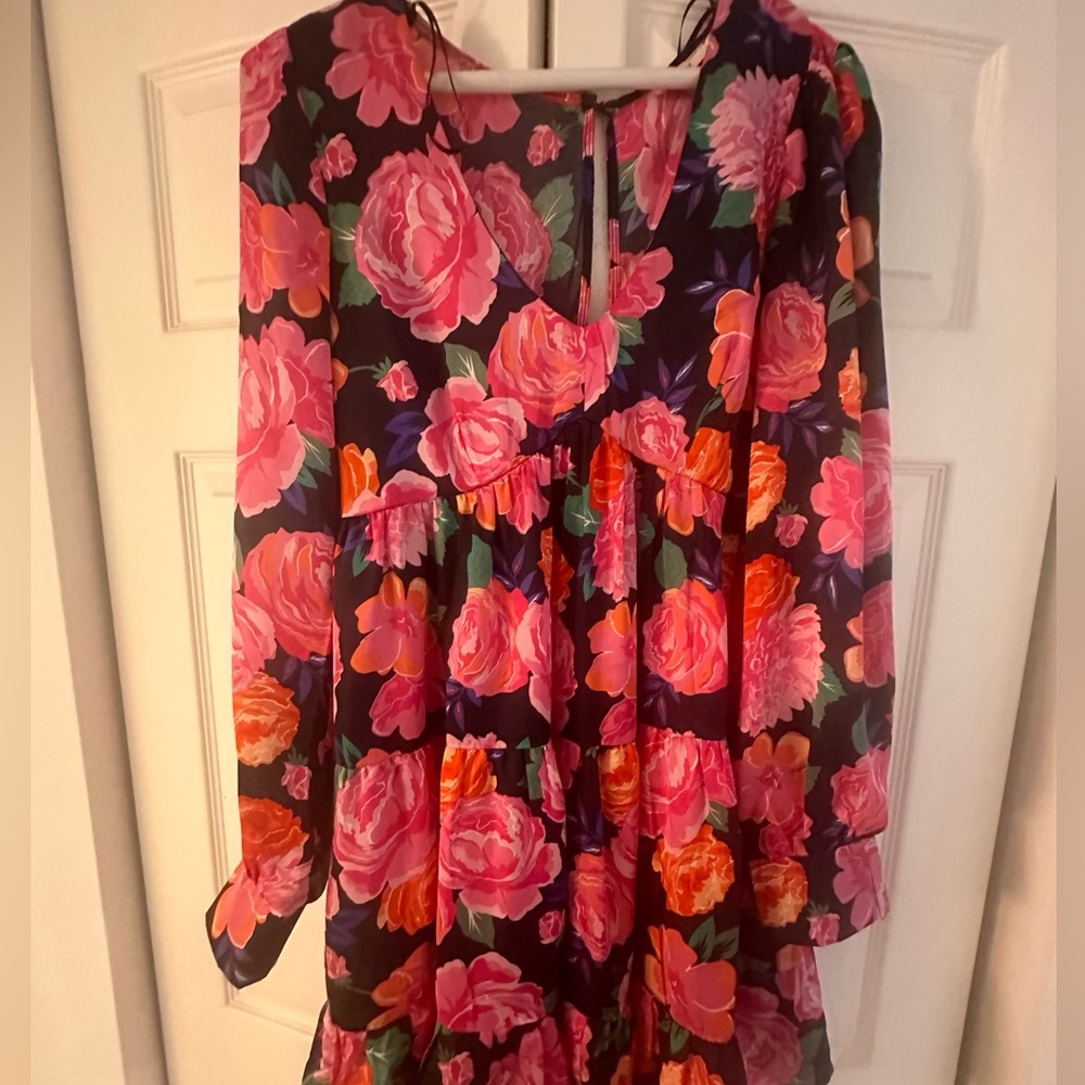 Silky floral sundress